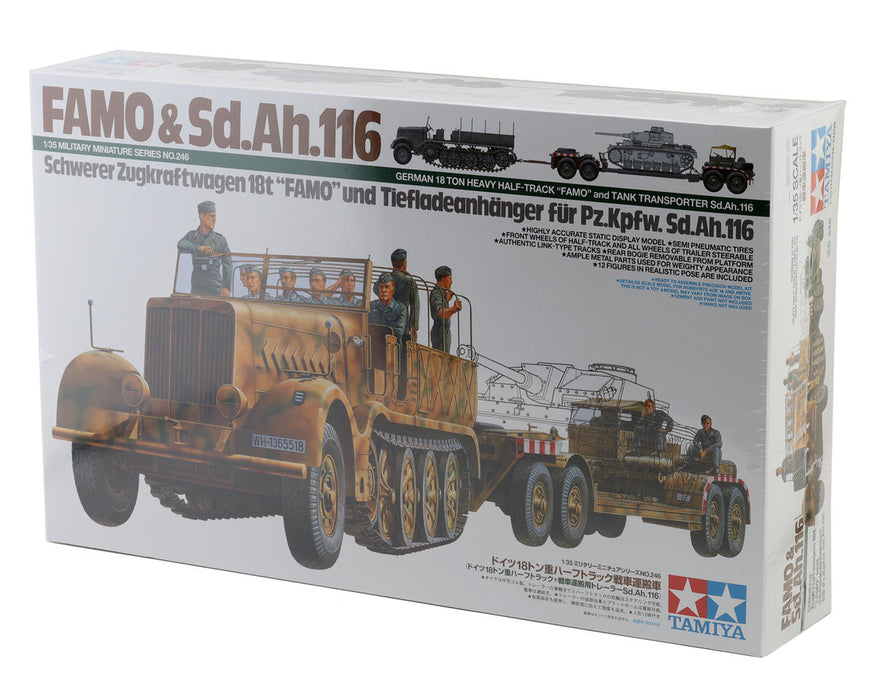 Tamiya 1/35 German FAMO & Sd.Ah.116 Tank Transport Plastic Model Kit