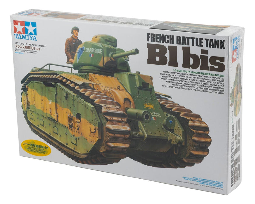 Tamiya 1/35 French Battle Tank Char B1 Bis Plastic Model Kit