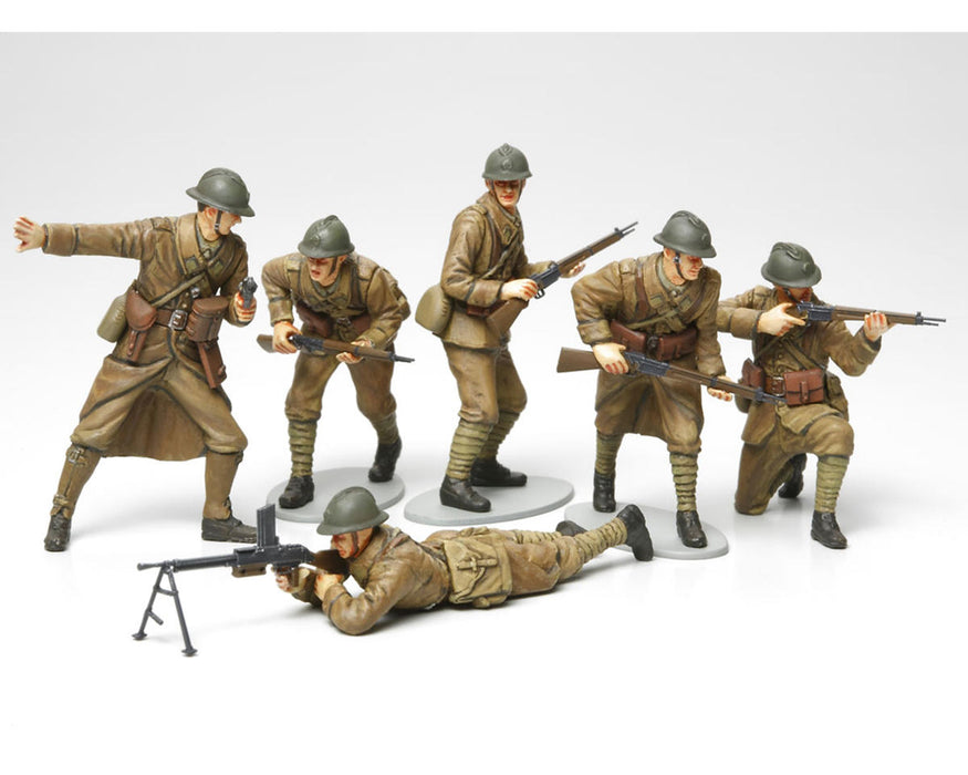 Tamiya 1/35 WWII French Infantry Troops Figures Plastic Model Kit