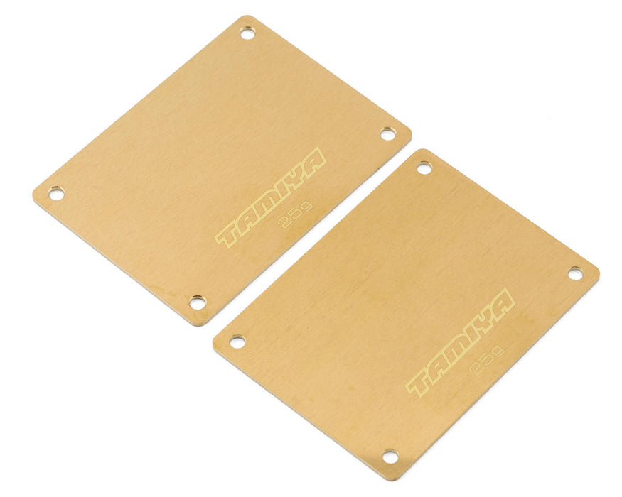 Tamiya Half Size Brass Chassis Weight (25g) (2)