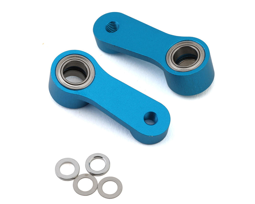 Tamiya RC TA07 Aluminum Steering Arm Set (Blue)