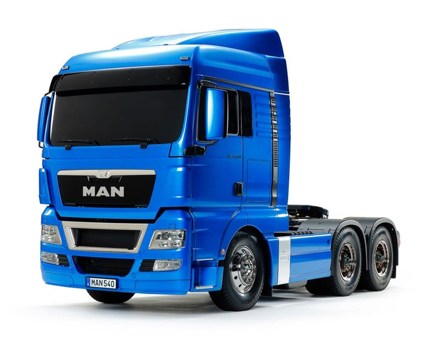 Tamiya 1/14 Pre-Painted Man TGX 26.540 6x4 XLX Model Kit (Light Metallic Blue)