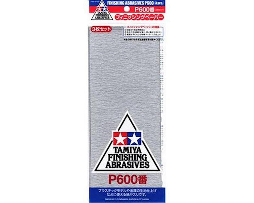 Tamiya Finishing Abrasives (3) (600 Grit)