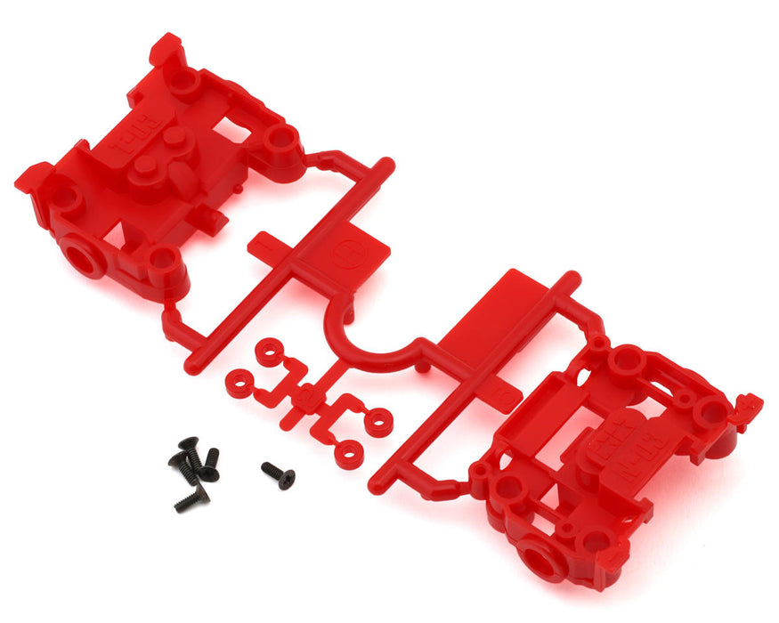 Tamiya JR Mini 4WD Bumperless MS Chassis Set (Red) (N-03/T-03)