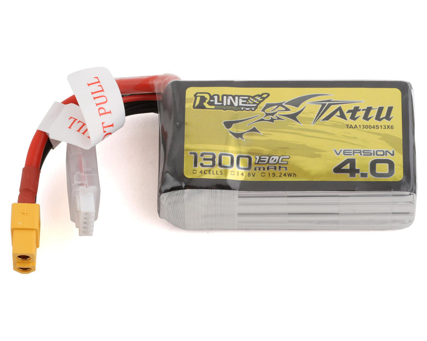 Tattu "R-Line 4.0" 4S LiPo Battery Pack 130C (14.8V/1300mAh)