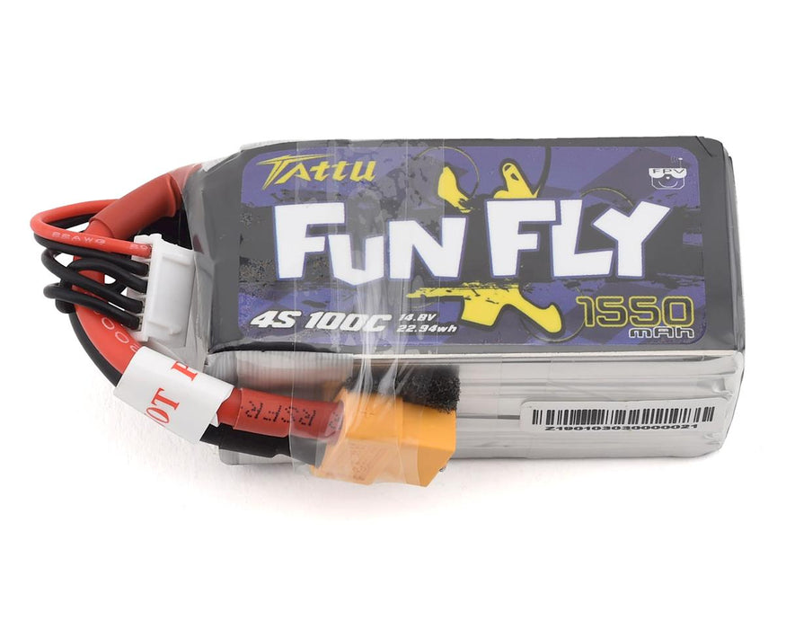 Tattu FunFly 4S LiPo Battery 100C (14.8V/1550mAh) (JST-XH)