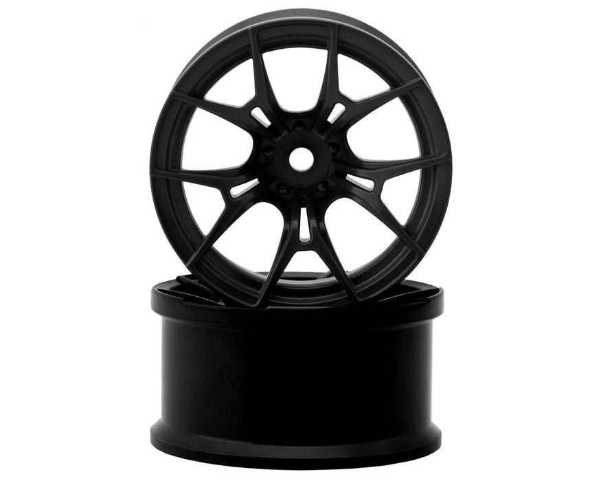 Topline FX Sport Multi-Spoke Drift Wheels (Black) (2) (6mm Offset)