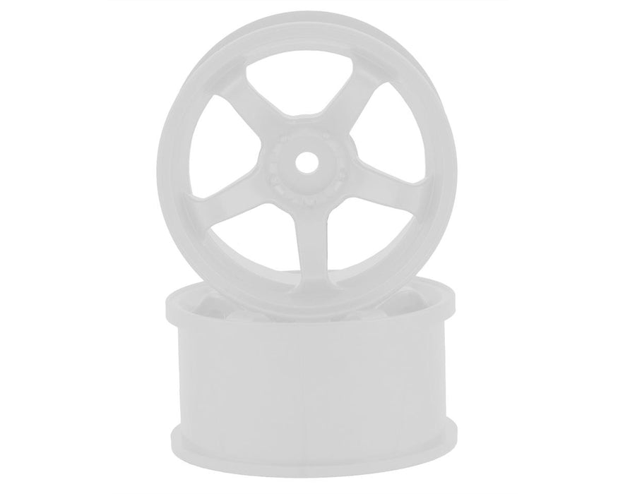 Topline M5 Spoke Drift Wheels (White) (2) (8mm Offset)