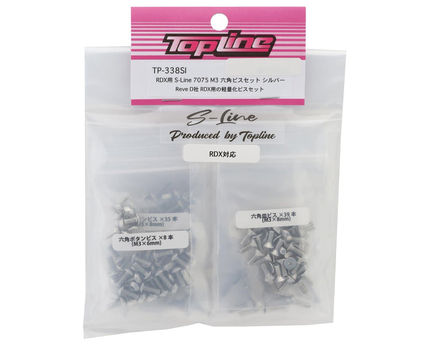 Topline Reve D RDX S-Line 7075 Aluminum Screw Kit (Silver)