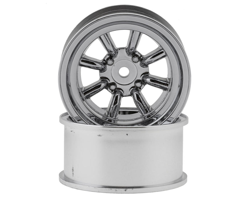 Topline RS Watanabe 1/10 Drift Wheels (Chrome) (2) (10mm Offset)