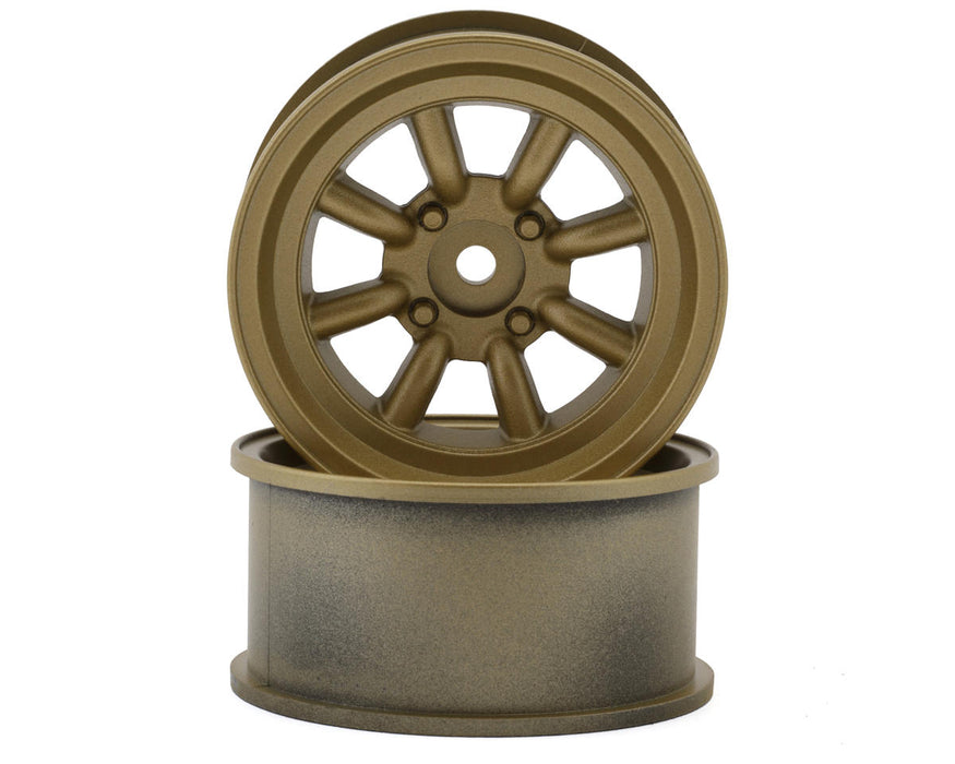 Topline RS Watanabe 1/10 Drift Wheels (Gold) (2) (12mm Offset)
