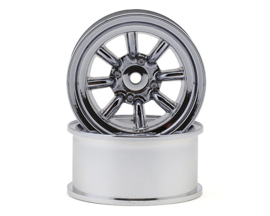 Topline RS Watanabe 1/10 Drift Wheels (Chrome) (2) (12mm Offset)