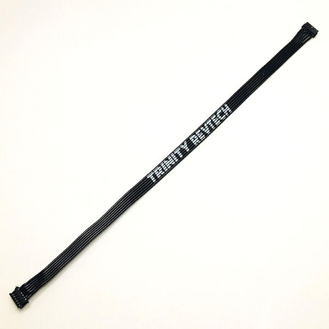 Trinity Flat Sensor Wire With TRINITY Logo White 100mm — PRO-RC