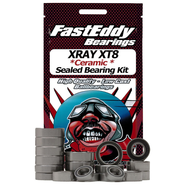 Fast Eddy XRAY XT8 Ceramic Rubber Sealed Bearing Kit