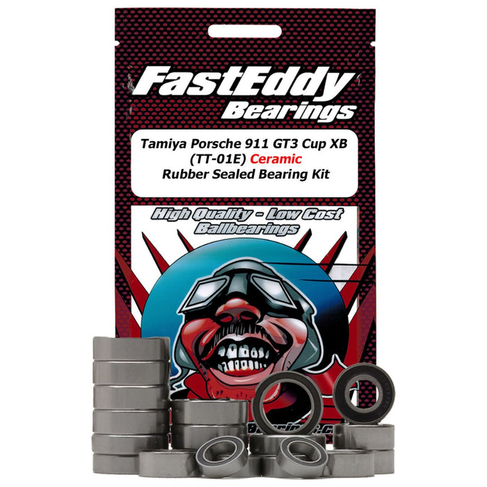 Fast Eddy Tamiya 911 GT3 Cup XB (TT-01E) Ceramic Rubber Sld Kit