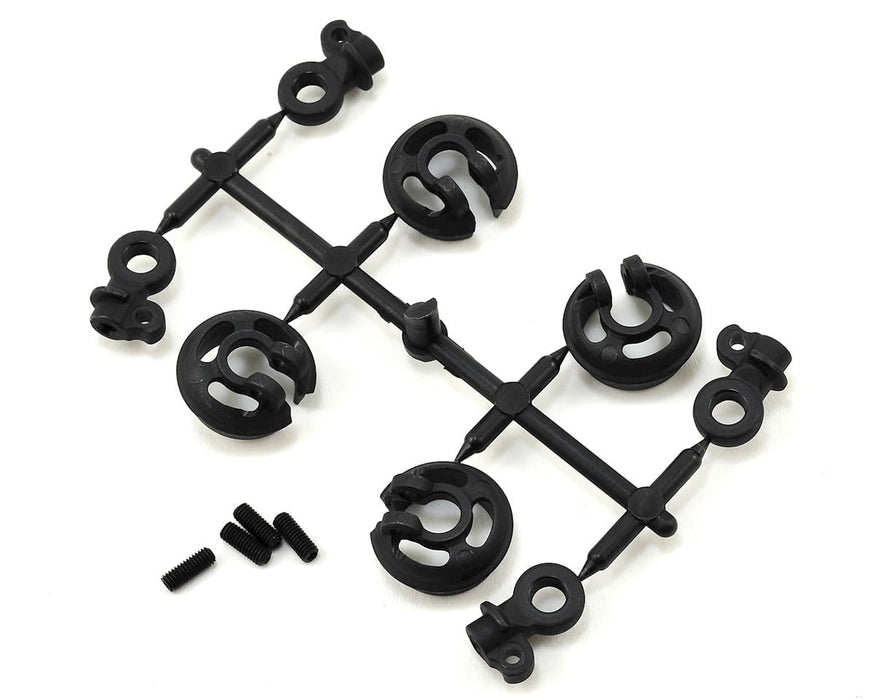 Tekno RC EB410/ET410 Locking Shock Rod End & Spring Perch Set