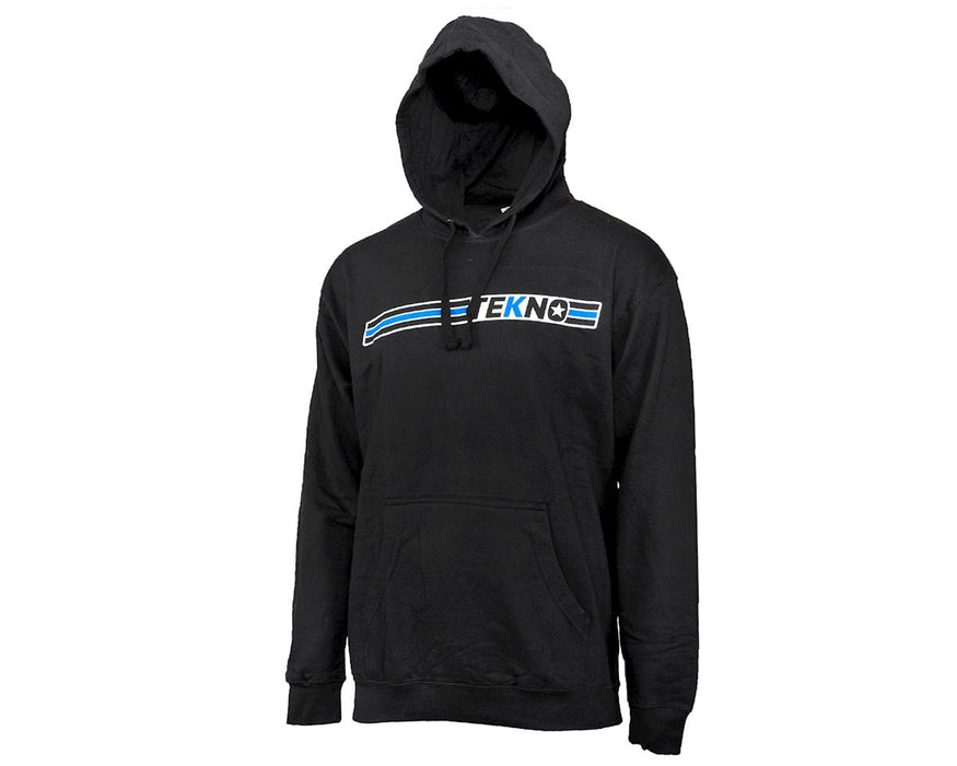 Tekno RC Horizontal "Stripe" Pullover Hoodie Sweatshirt (Black) (L)