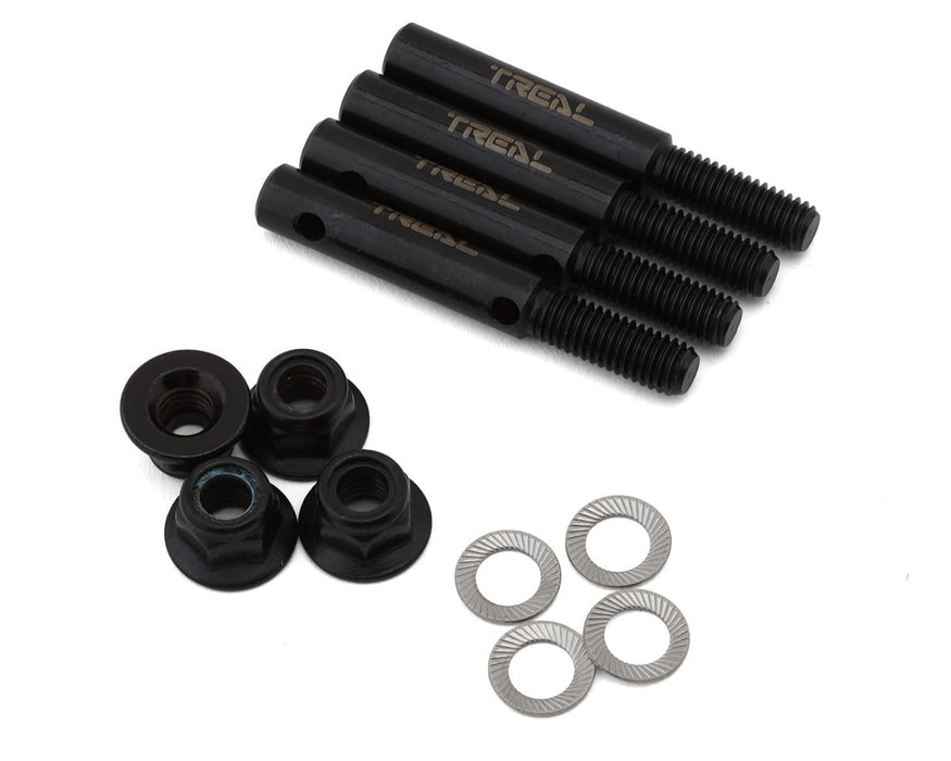 Treal Hobby Axial AXP8 Gilamon Harden Steel Portal Stub Axle Drive Shafts Set