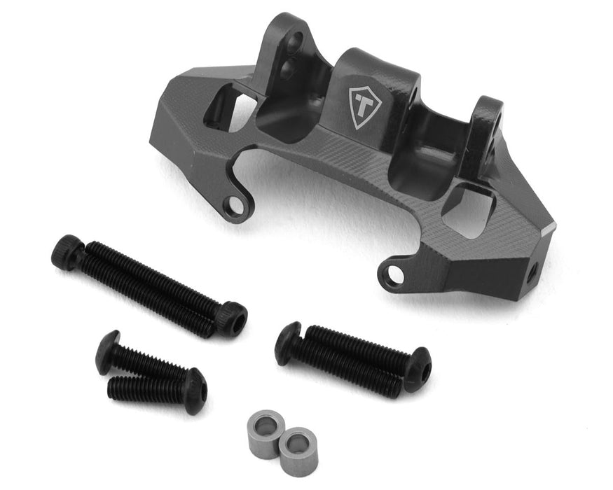 Treal Hobby Axial Capra CNC Aluminum Rear Upper Link Riser Mount (Grey)