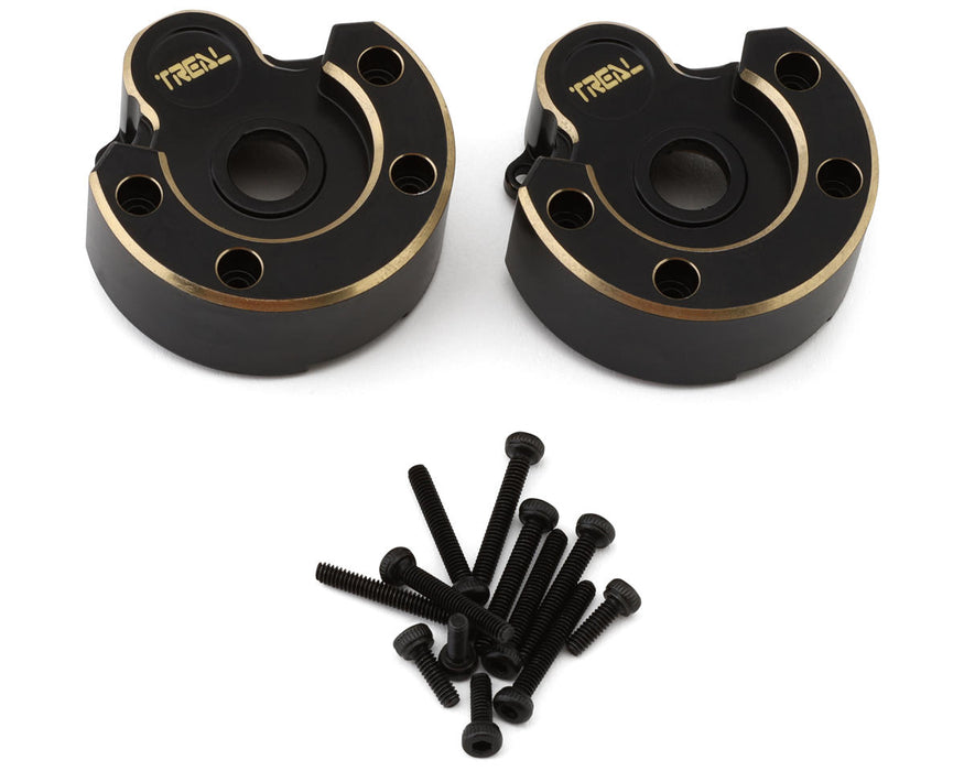 Treal Hobby Redcat Gen8 Brass Heavy Outer Portal Housing (Black) (2) (62g)