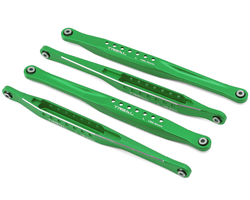 Treal Hobby Losi LMT Aluminum Trailing Arms (Green) (4) (160.5mm)