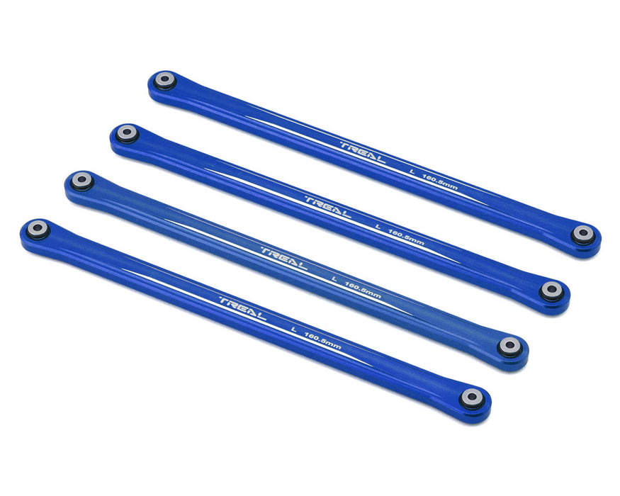 Treal Hobby Losi LMT CNC-Aluminum Extended Lower Suspension Links Set (Blue)