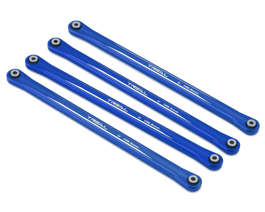 Treal Hobby Losi LMT CNC-Aluminum Extended Upper Suspension Links Set (Blue)