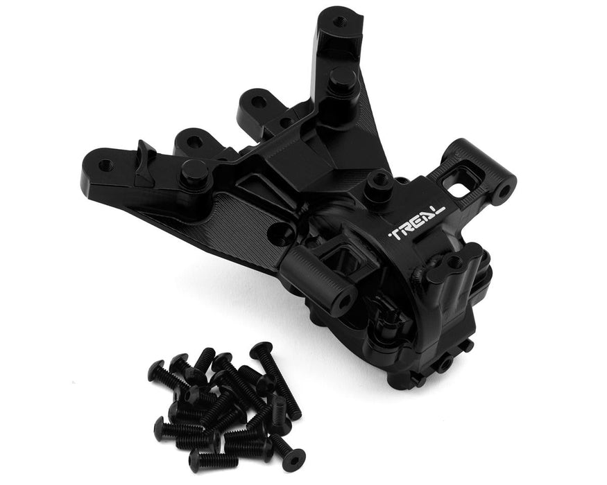 Treal Hobby Aluminum Front Gearbox Set for Traxxas® Maxx® Slash® (Black)