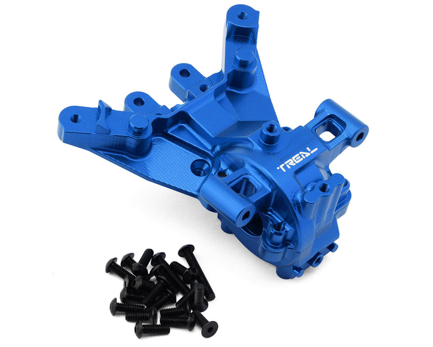 Treal Hobby Aluminum Front Gearbox Set for Traxxas® Maxx® Slash® (Blue)