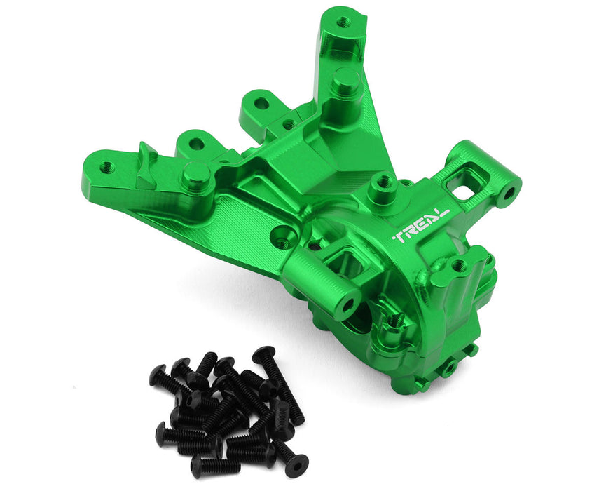Treal Hobby Aluminum Front Gearbox Set for Traxxas® Maxx® Slash® (Green)