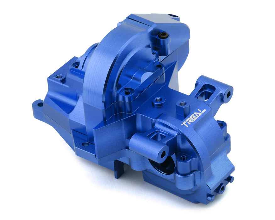 Treal Hobby Aluminum Rear Gearbox Set for Traxxas® Maxx® Slash® (Blue)