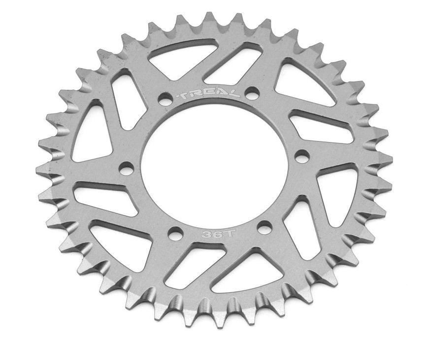 Treal Hobby Losi Promoto MX CNC Aluminum Rear Sprocket (Silver) (36T)