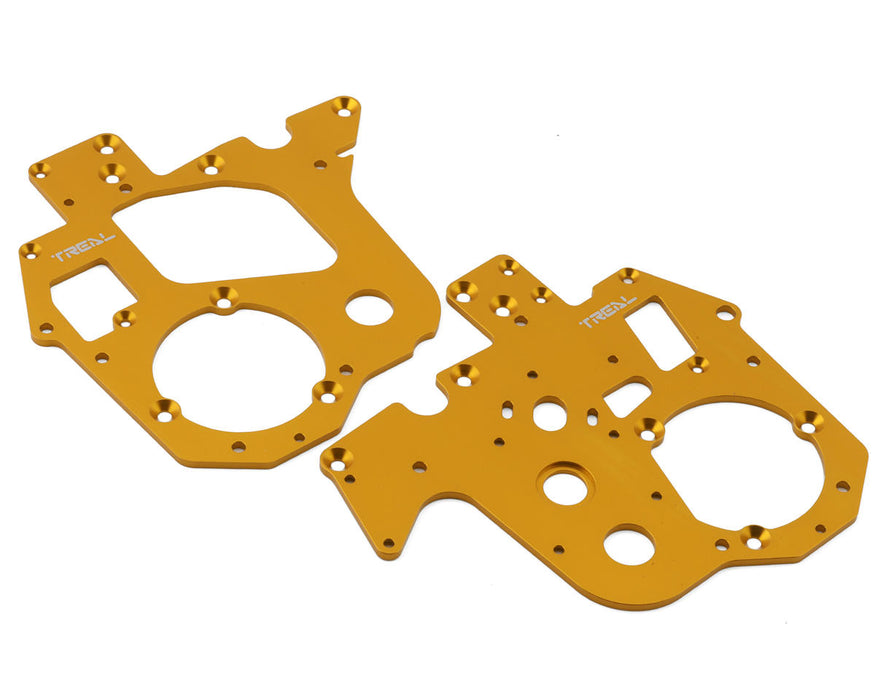 Treal Hobby Promoto MX Aluminum Chassis Plates (Gold) (2)