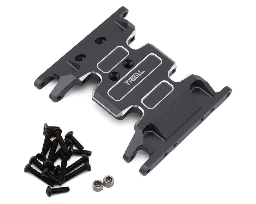Treal Hobby Axial SCX10 II 7075 Aluminum Center Skid Plate (Titanium)