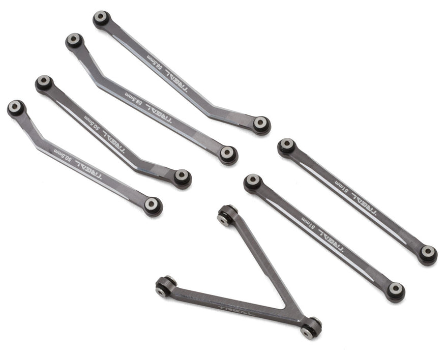 Treal Hobby Axial SCX24 Aluminum High Clearance Link Set (Grey)