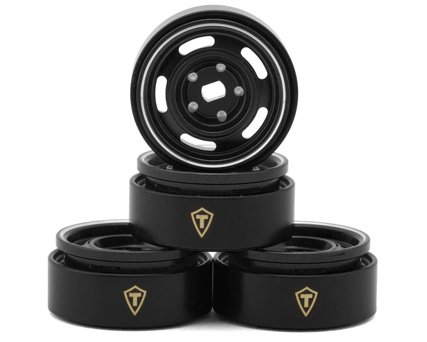 Treal Hobby 0.7" 5-Slot Aluminum Micro Rock Crawler Beadlock Wheels