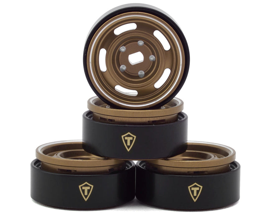 Treal Hobby 0.7" 5-Slot Aluminum Micro Rock Crawler Beadlock Wheels