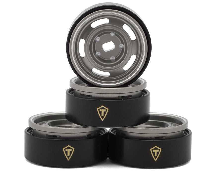 Treal Hobby 0.7" 5-Slot Aluminum Micro Rock Crawler Beadlock Wheels