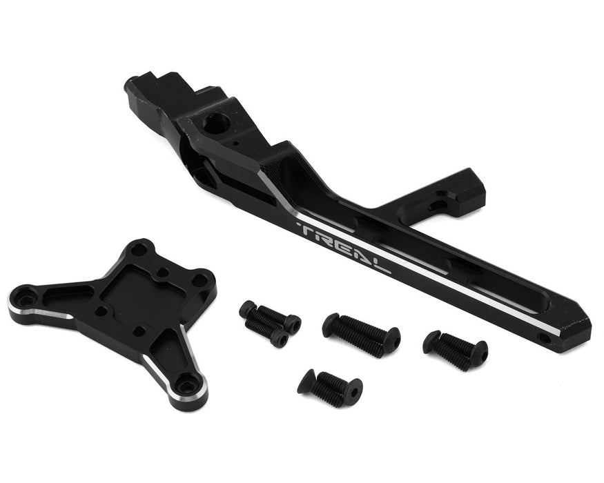 Treal Hobby Aluminum Front Chassis Brace Set for Traxxas Sledge (Black)