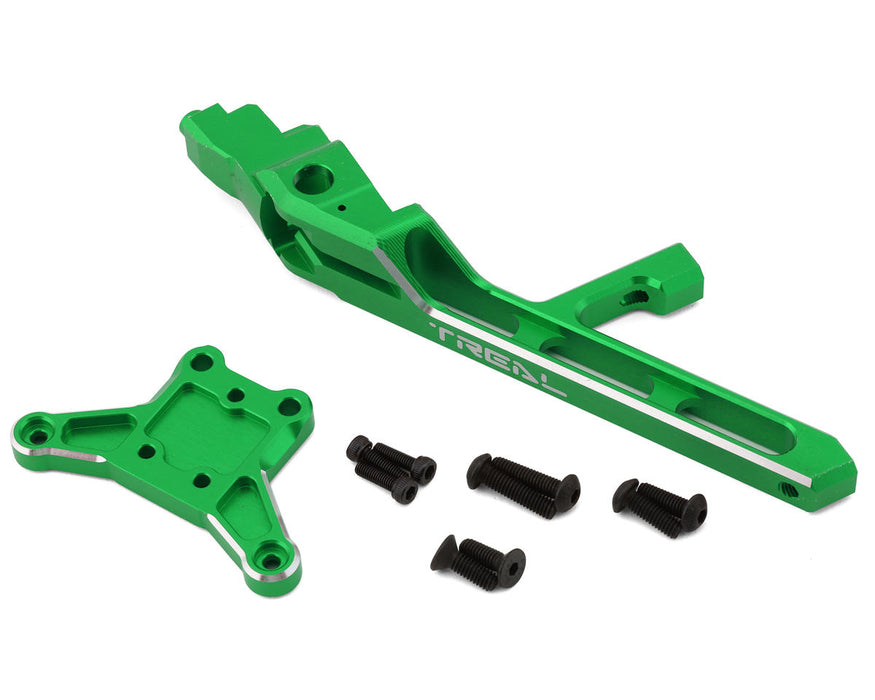 Treal Hobby Aluminum Front Chassis Brace & Towers Set for Traxxas Sledge (Green)