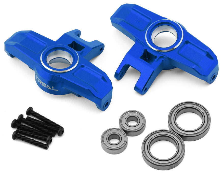 Treal Hobby Aluminum Front Steering Knuckles for Traxxas® UDR® (Blue) (2)