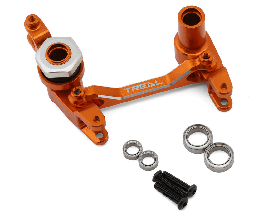 Treal Hobby Aluminum Steering Bellcrank Assembly Set for Traxxas® UDR® (Orange)