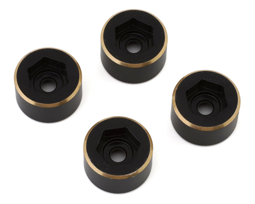Treal Hobby 1.9" Brass Bead-Lock Wide Wheel Hub Weights (18mm) (4) (40.5g ea)