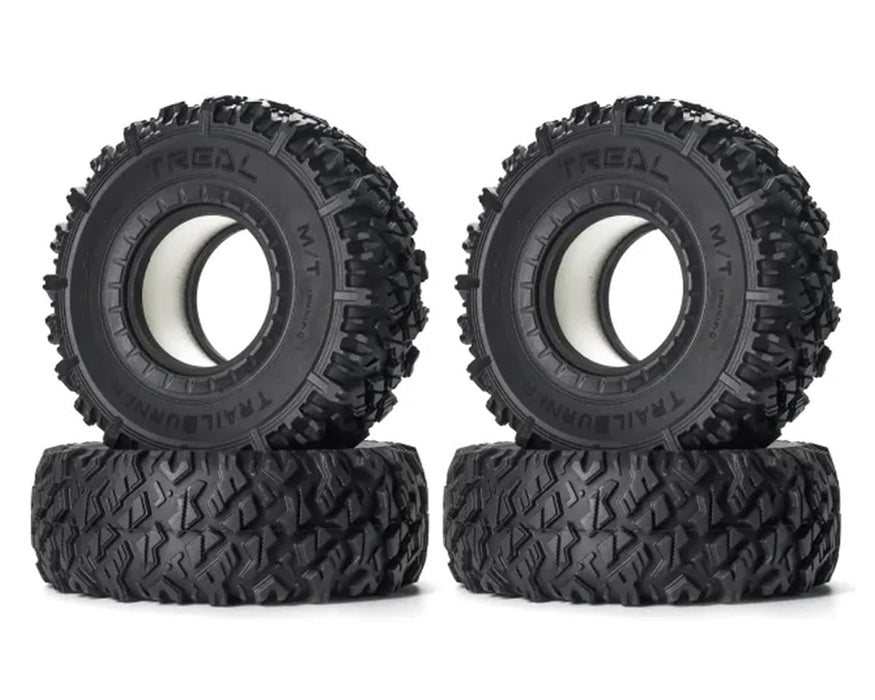 Treal Hobby Trailburner 1.9" Rubber Rock Crawler Tires (4)
