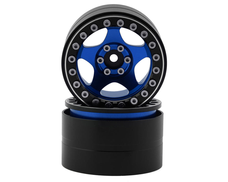 Treal Hobby Type C 2.2" 5-Spoke Aluminum 1/10 Rock Crawler Beadlock Wheels
