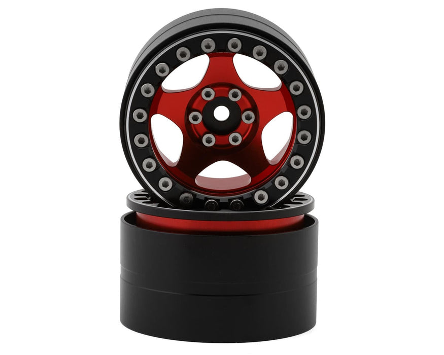 Treal Hobby Type C 2.2" 5-Spoke Aluminum 1/10 Rock Crawler Beadlock Wheels