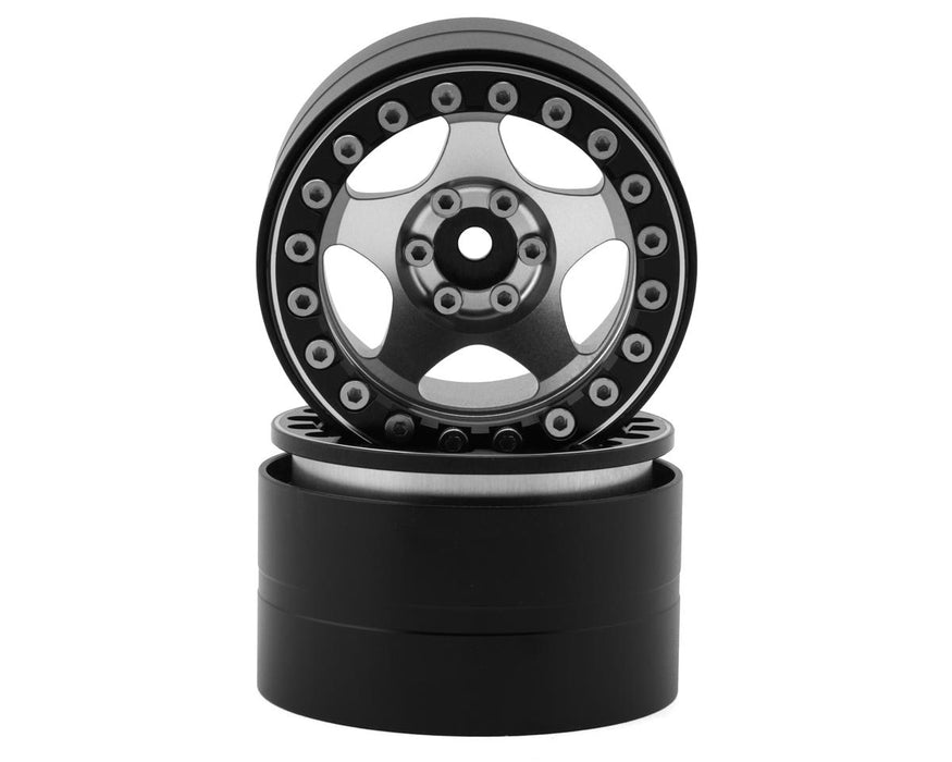 Treal Hobby Type C 2.2" 5-Spoke Aluminum 1/10 Rock Crawler Beadlock Wheels