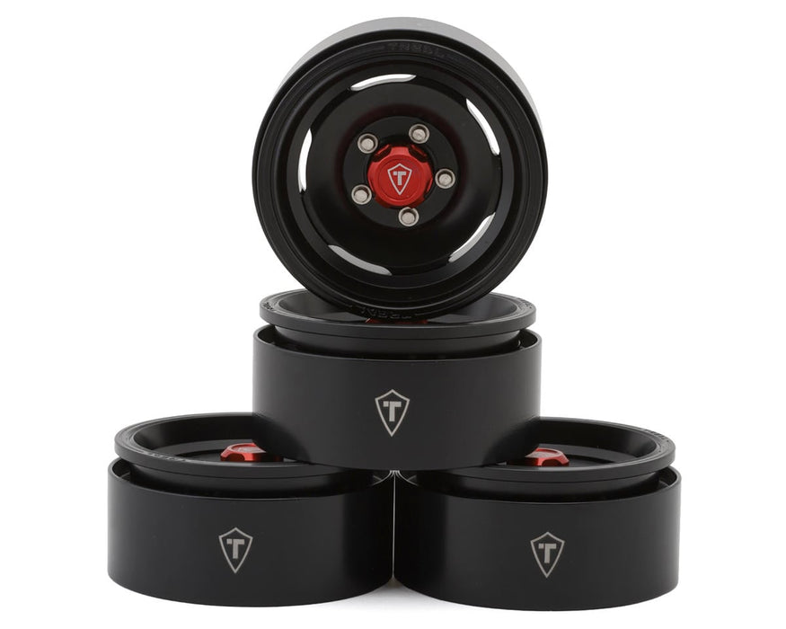 Treal Hobby 1.9" Aluminum Retro-Style Vintage Wagon Crawler Beadlock Wheels