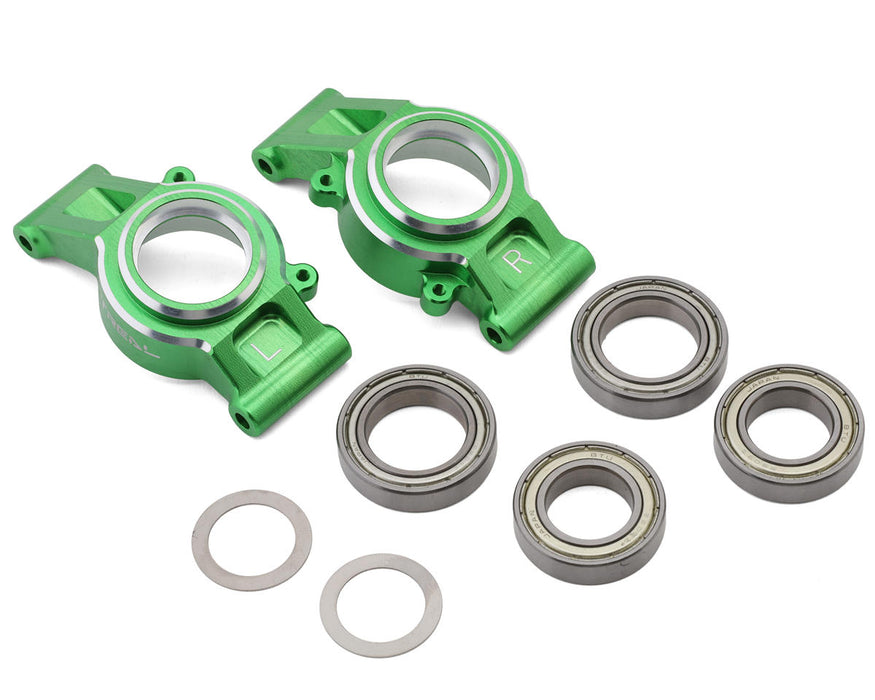 Treal Hobby 7075 Aluminum Rear Hub Set for Traxxas® X-Maxx® (Green) (2)
