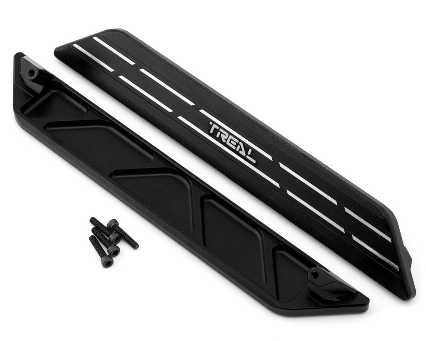 Treal Hobby Aluminum Side Rail Step Plates for Traxxas XRT (Black) (2)